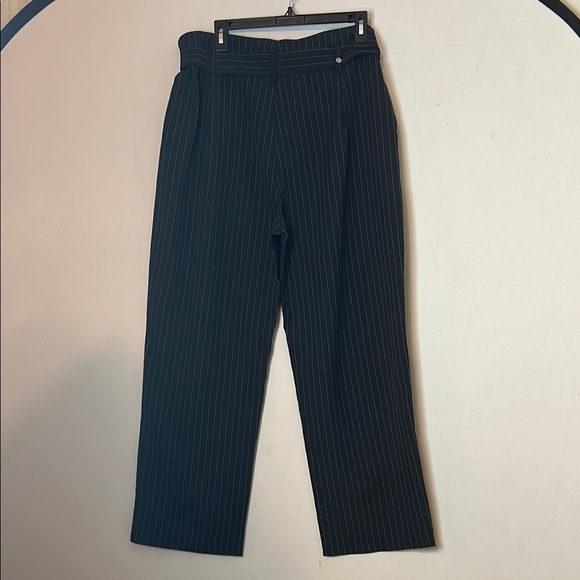 Solitaire Women’s Dress Pant  Striped High Rise Straight Leg Size XL - Picture 7 of 9
